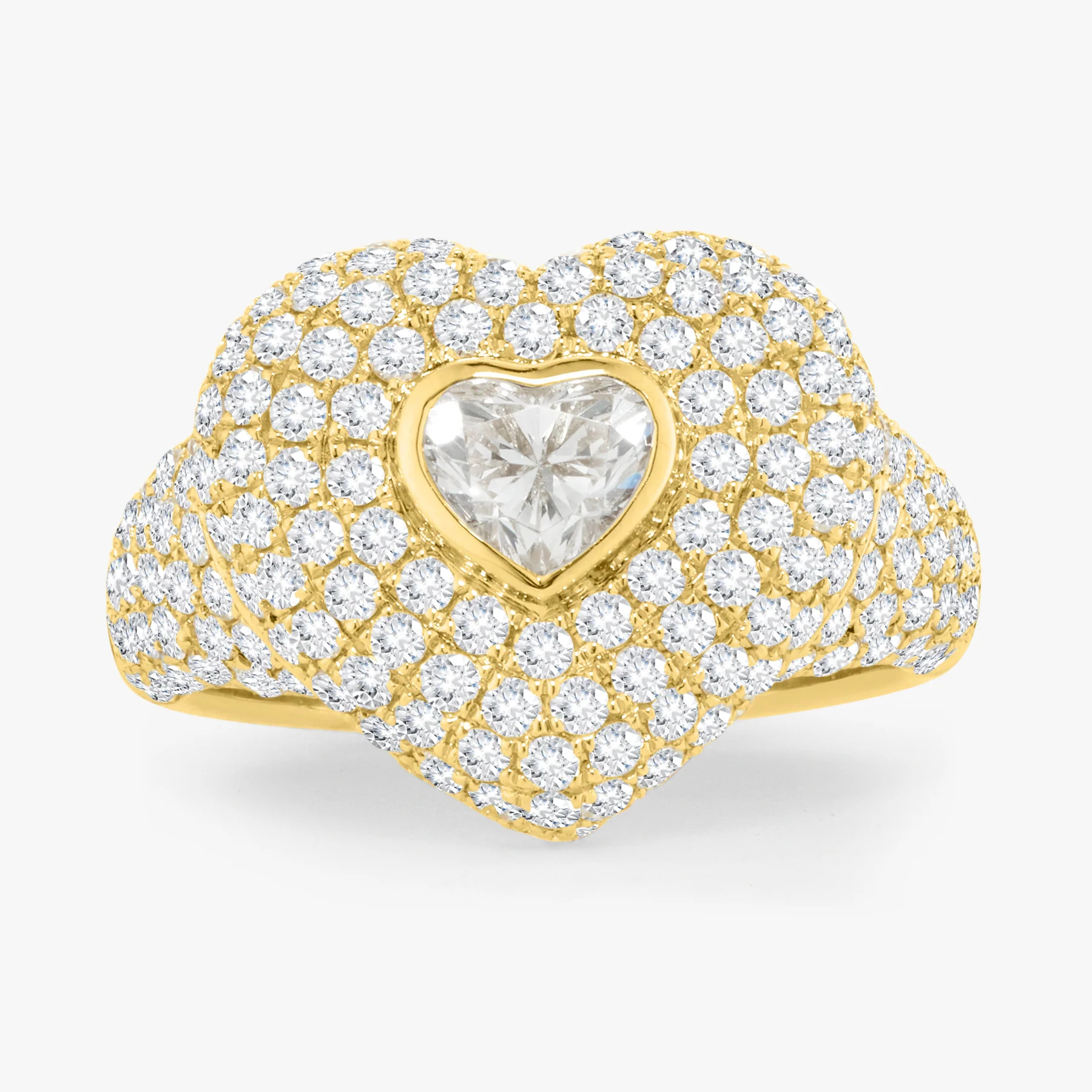 Carringtyn Pave Diamond Heart Ring 2.75 ctw | RW Fine Jewelry