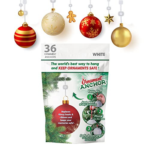 ORNAMENT ANCHOR White Ornament Hooks Hanging Hooks 36 | Amazon (US)