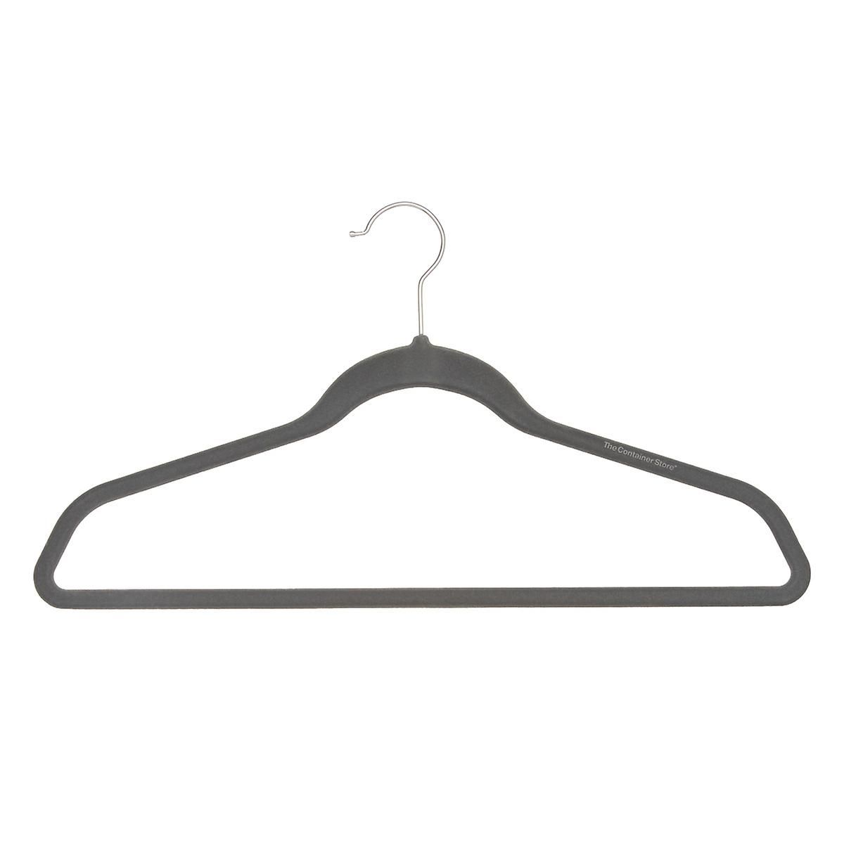 Slate Premium Non-Slip Velvet Suit Hangers Case of 40 | The Container Store