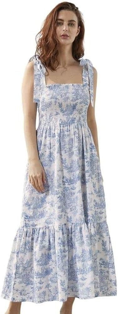 NOTHING FITS BUT Women’s Classic Linen Cotton Nursing Dress, Cotton Minji Maternity Gown, Casua... | Amazon (US)