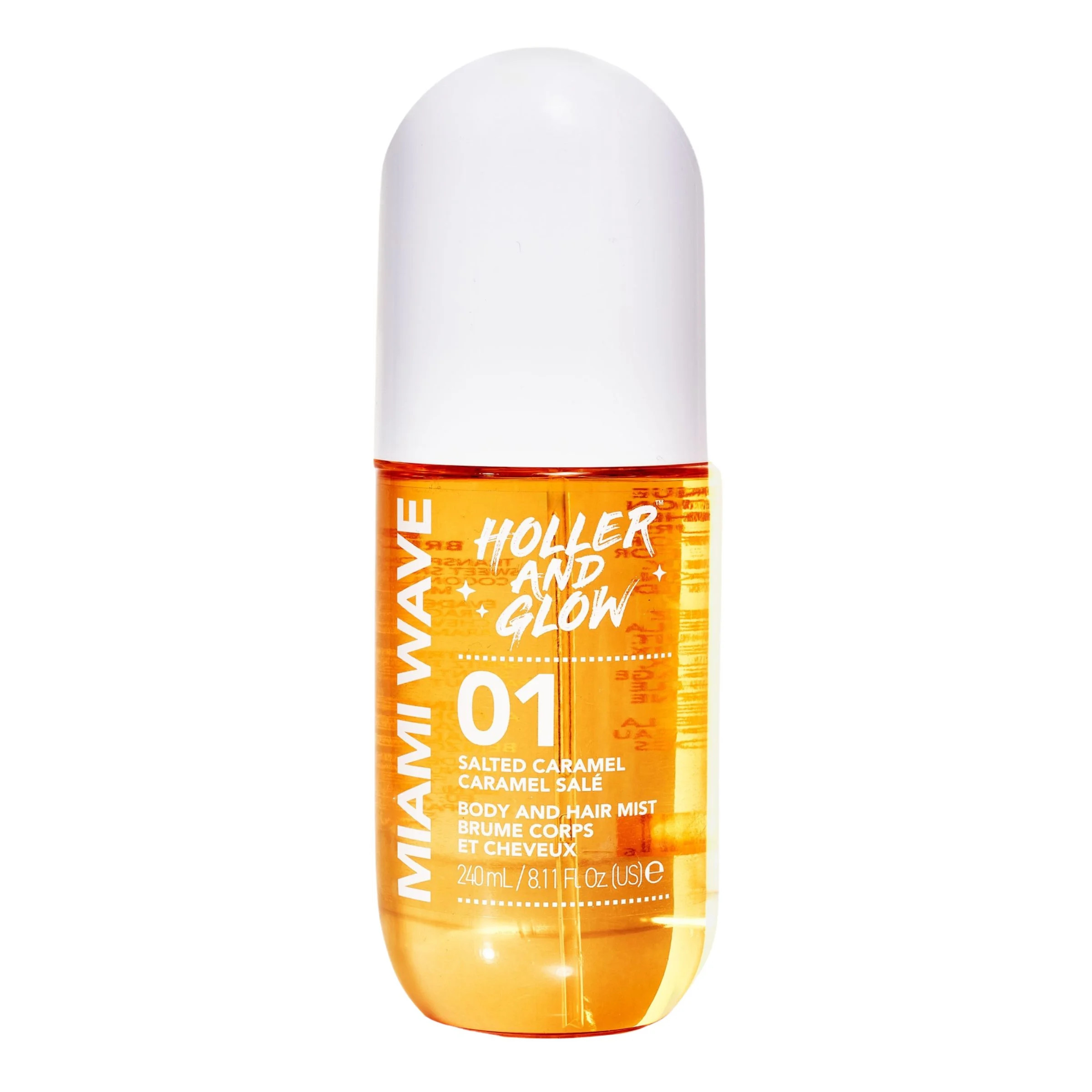 Holler And Glow Miami Wave Salted Caramel Body & Hair Mist, 240ml/8.11 fl oz | Walmart (US)
