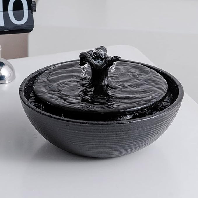 Ceramic Tabletop Water Fountain Feature for Indoor and Outdoor Home Decoration Table Desktop Offi... | Amazon (US)