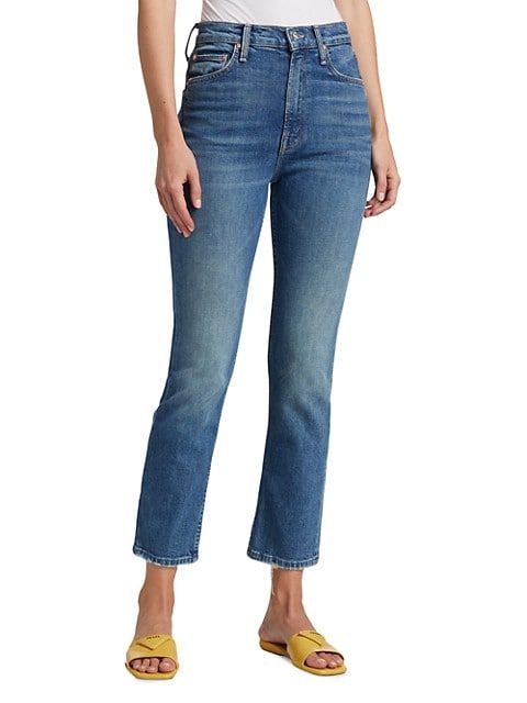 Rider High-Rise Stretch Crop Flare Jeans | Saks Fifth Avenue