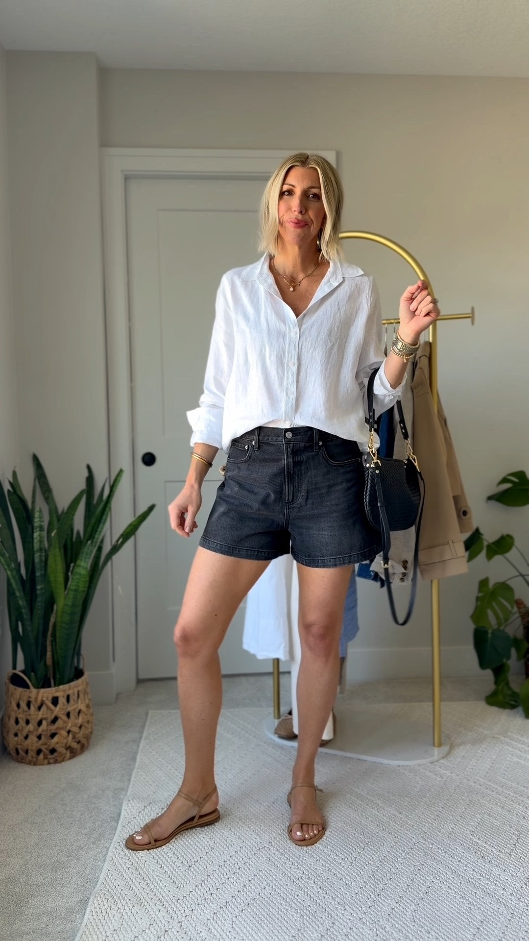 Styling my favorite linen blouse and denim shorts!

#LTKSeasonal #LTKootd #LTKOver40