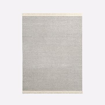 Tweed Flatweave Dhurrie, Ivory, 8'x10' | West Elm (US)