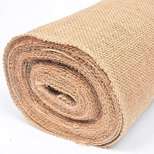 Tosnail 10 Yard Long 12" Wide Natural Burlap Fabric Roll for Craft Projects, Home Decor, Wedding Dec | Amazon (US)
