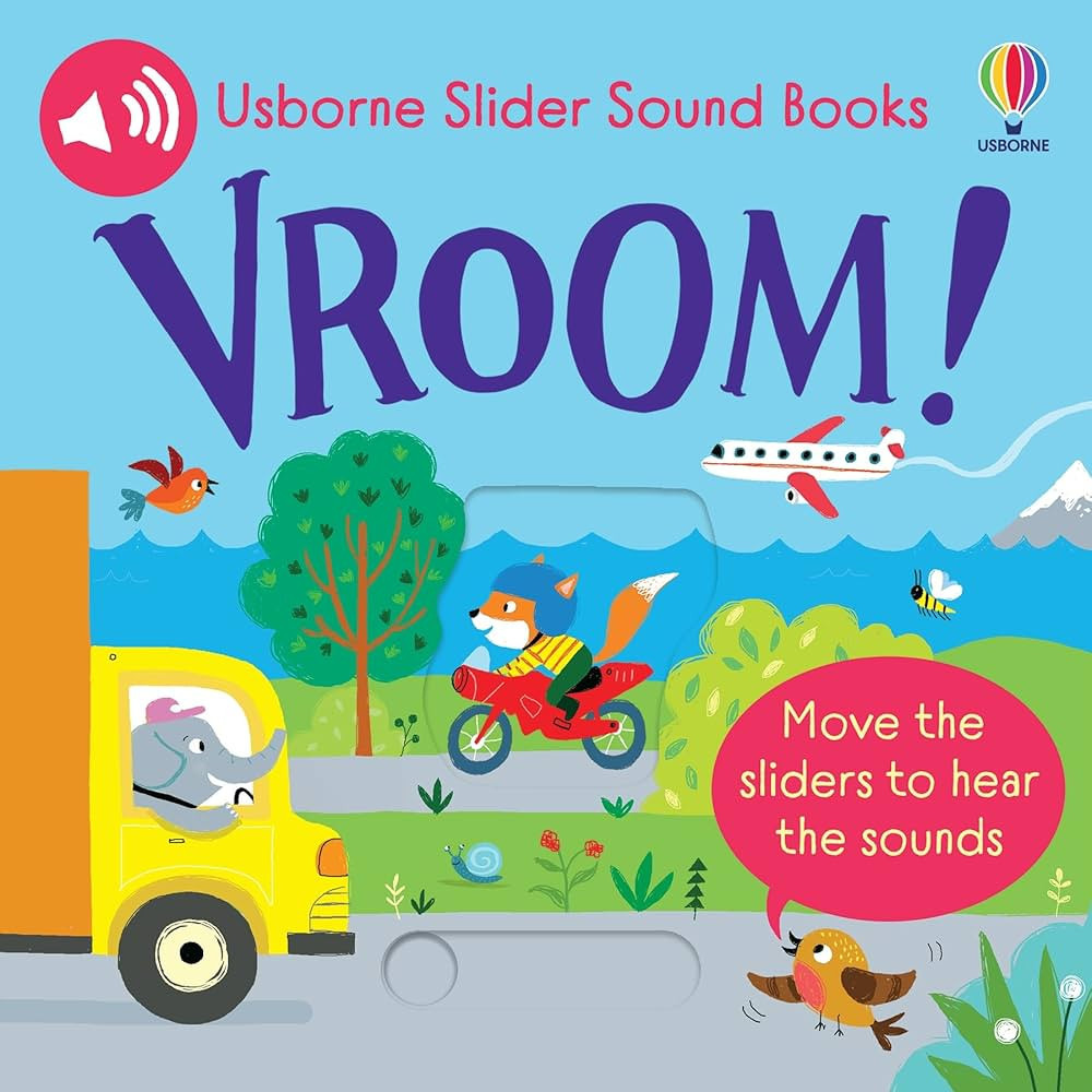 Slider Sound Books: Vroom!: An Interactive Adventure of Animal-Driven Vehicles with Unique Sounds... | Amazon (US)