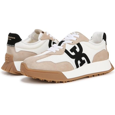 Sam Edelman Women s Langley Sneakers White/Tan/Black 5.5M | Walmart (US)