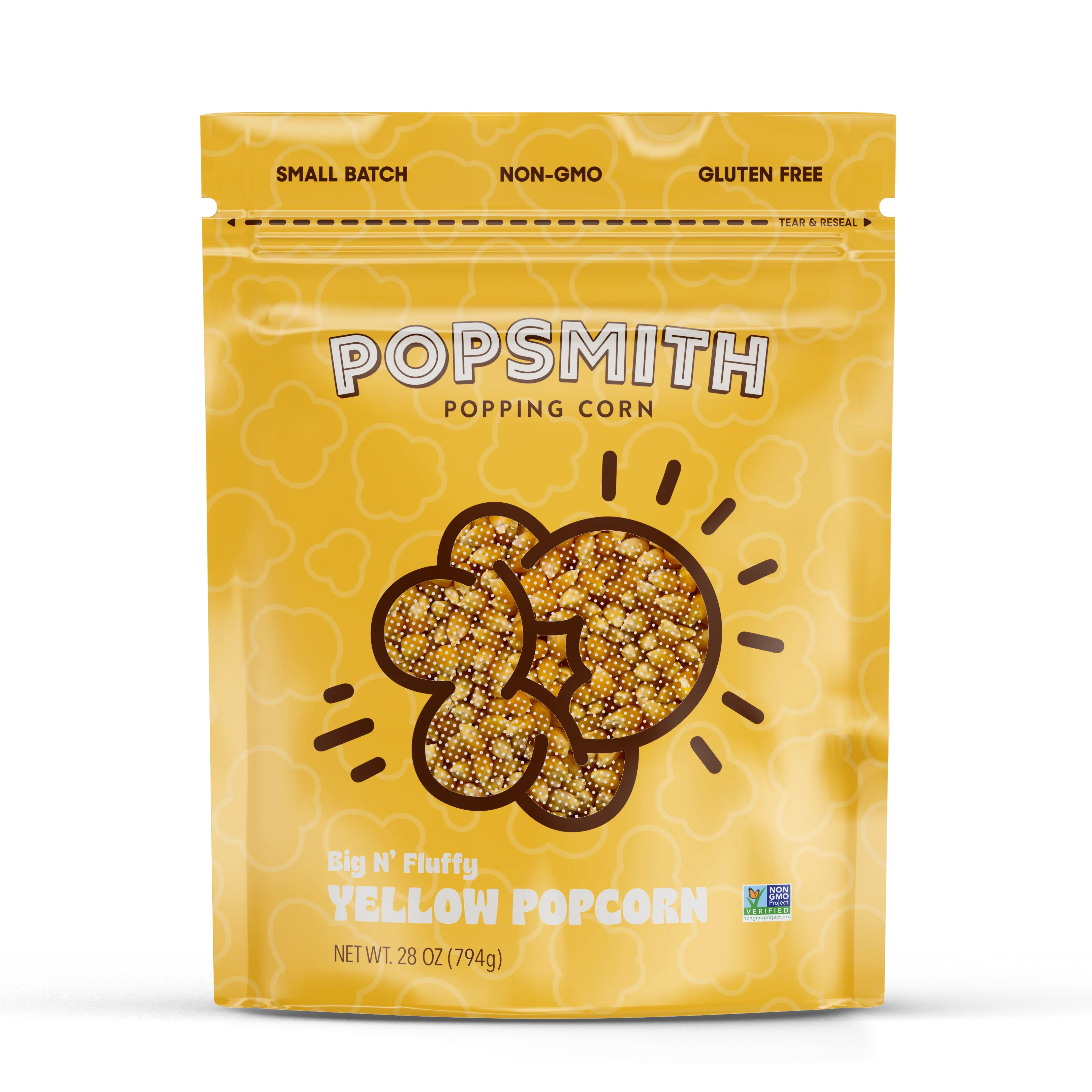 Yellow Popping Corn Kernels - Popsmith | Popsmith