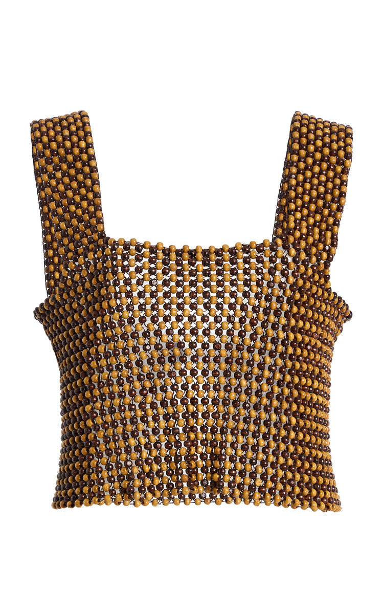 Exclusive La Isla Wood-Beaded Top | Moda Operandi (Global)