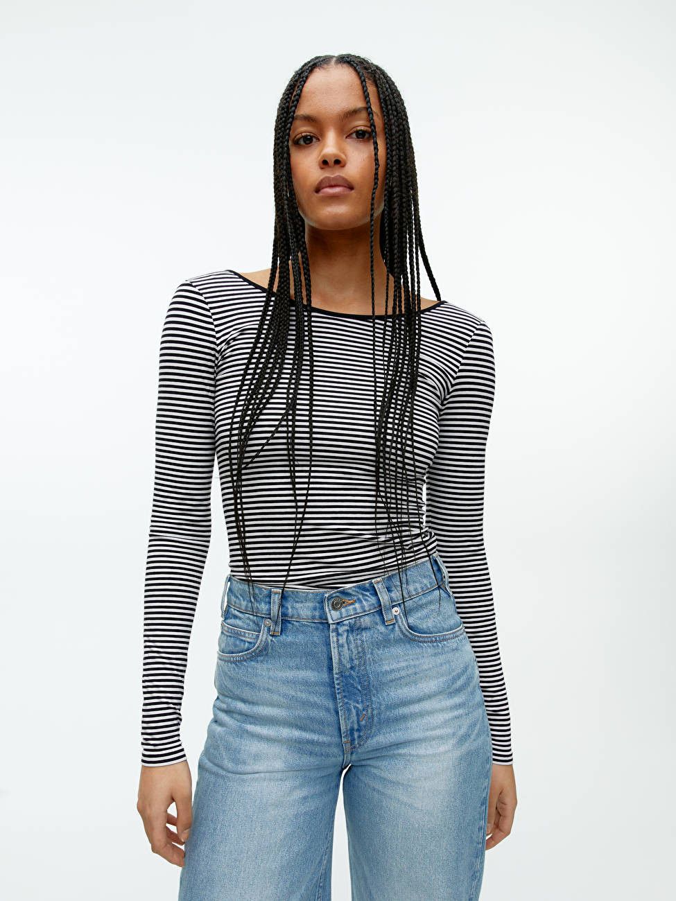 Scoop-Neck Jersey Top | ARKET