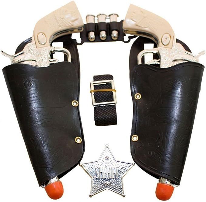 Play Kreative Western Toy Cowboy Gun and Holster Set with Sheriff Badge and Belt | Amazon (US)