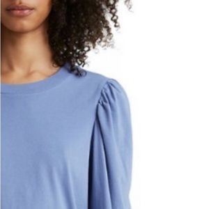 Levi’s Flora Puff-Sleeve Top Women’s Large Long Sleeve “Colony Blue” New w/Tags! | Poshmark