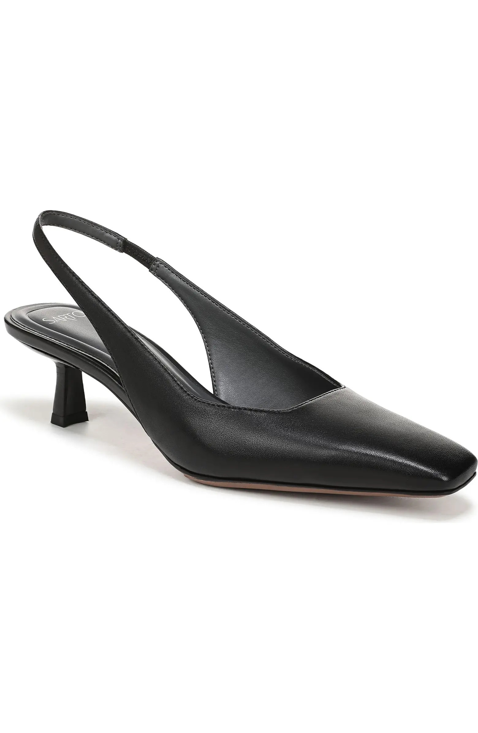 SARTO by Franco Sarto Raven Slingback Kitten Heel Pump (Women) | Nordstrom | Nordstrom