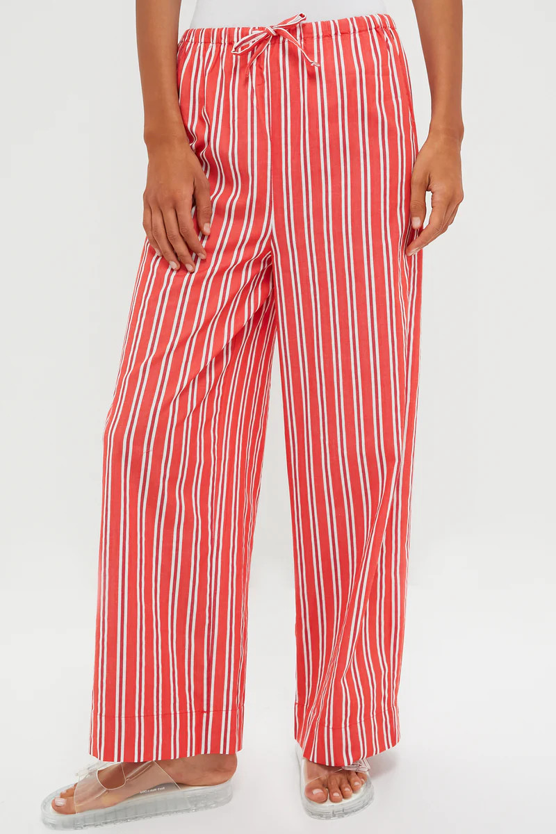Vibrant Red Stripe Waist Pant | Tuckernuck (US)