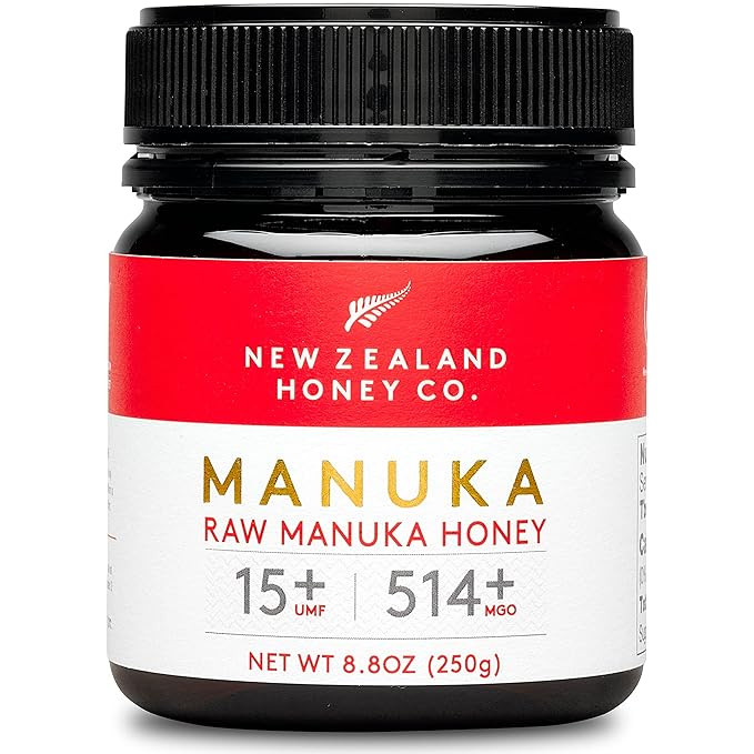 New Zealand Honey Co. Raw Manuka Honey UMF 15+ | MGO 514+, UMF Certified / 8.8oz | Amazon (US)
