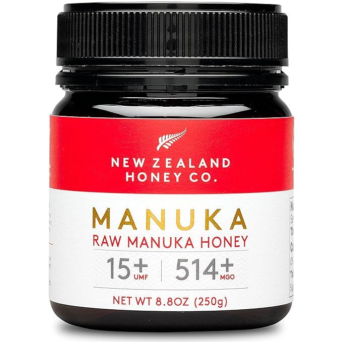 New Zealand Honey Co. Raw Manuka Honey UMF 15+ | MGO 514+, UMF Certified / 8.8oz | Amazon (US)