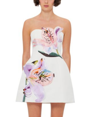 Rosario Appliqué Floral Bustier Mini Dress | Bloomingdale's (US)