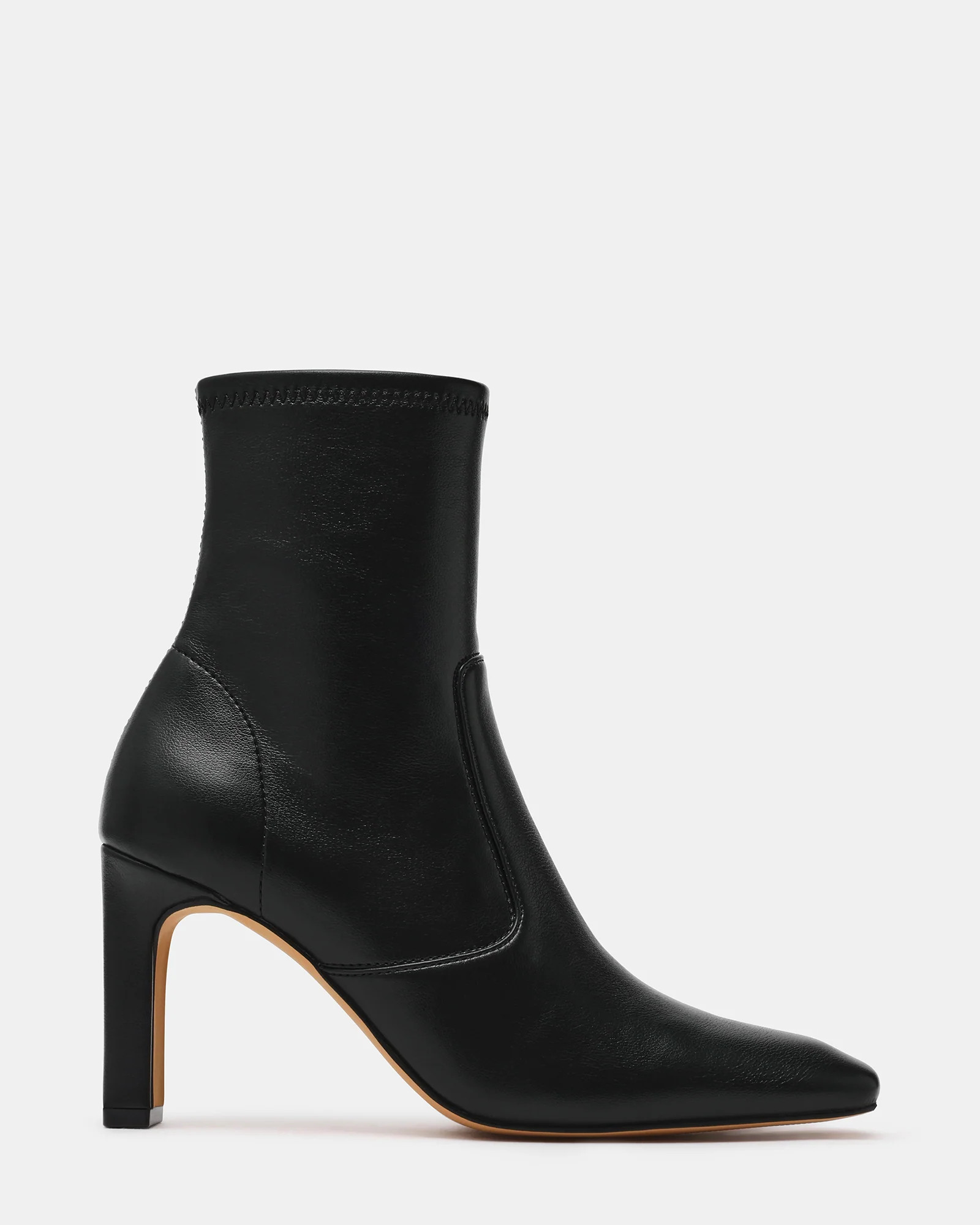 Steve Madden Women's Lyrica Block Heel Booties - Black - Size 7.5 - Leather | Steve Madden (US)