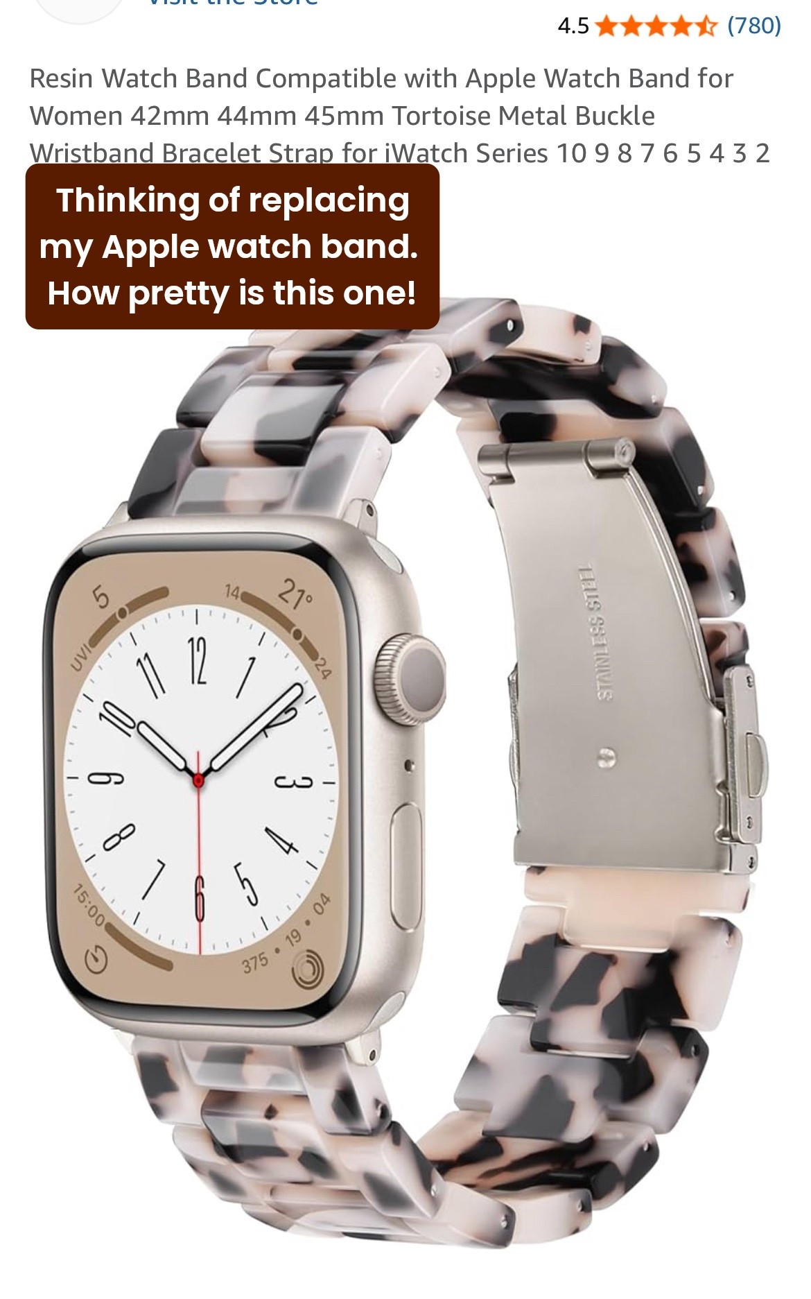 Loving this chic watch band for my Apple Watch

#LTKBeauty #LTKFindsUnder50 #LTKStyleTip