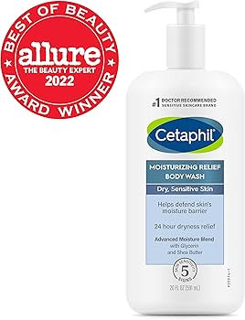 Body Wash by CETAPHIL, NEW Moisturizing Relief Body Wash for Sensitive Skin, Creamy Rich Formula ... | Amazon (US)