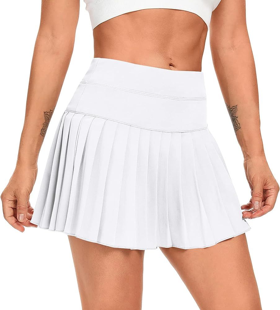 DERCA Pleated Tennis Skirt for Women with Pockets Shorts Athletic Skorts Workout Running Golf Spo... | Amazon (US)