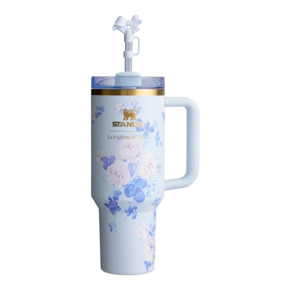 LOVESHACKFANCY FLORAL STANLEY CUP ONE SIZE / BLUE | Mini Dreamers 