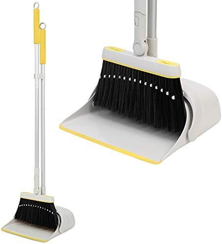 Jekayla Broom and Dustpan Set for Home with 54" Long Handle, Upright and Lightweight Dust pan and... | Amazon (US)