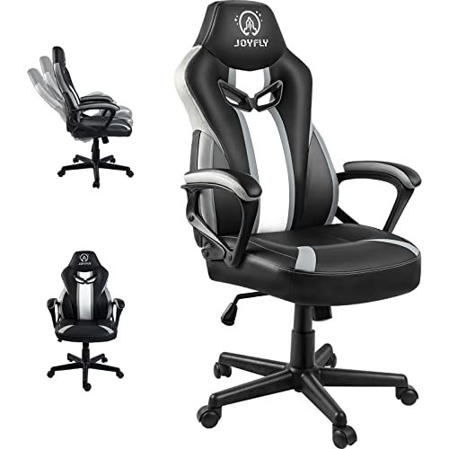 JOYFLY Gaming Chair, Gamer Chair Racing Style Game for Adults Teens, Ergonomic PC with Lumbar Support, 300lbs（Black） | Amazon (US)