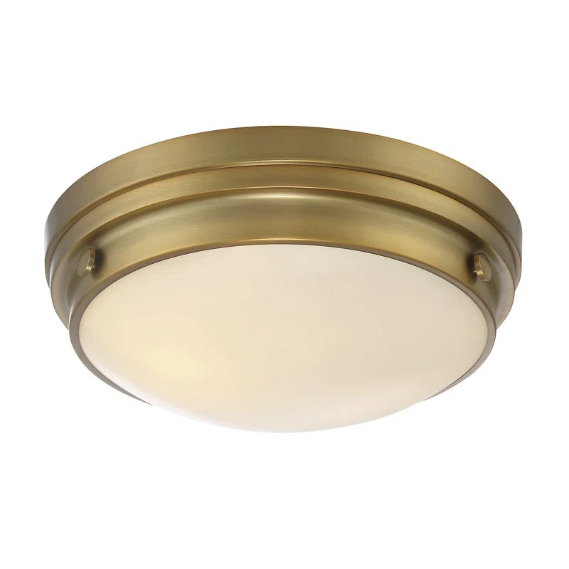 Alastair 2 - Light 13.25" Simple Bowl Flush Mount | Wayfair North America
