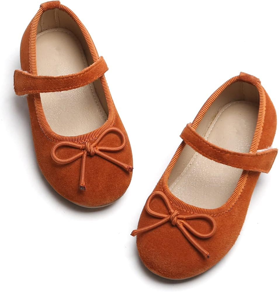 Otter MOMO Toddler/Little Girls Mary Jane Ballerina Flats Shoes Slip-on School Party Dress Shoes | Amazon (US)