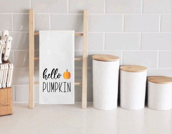 Fall/autumn kitchen towel decor | Etsy | Etsy (CAD)