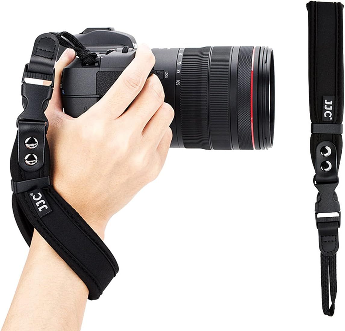 Soft Neoprene Camera Hand Wrist Grip Strap with Quick-Release for Canon EOS R10 R7 R5 R6 R RP Rebel  | Amazon (US)