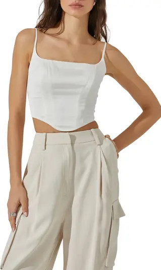 ASTR the Label Satin Corset Camisole | Nordstrom | Nordstrom
