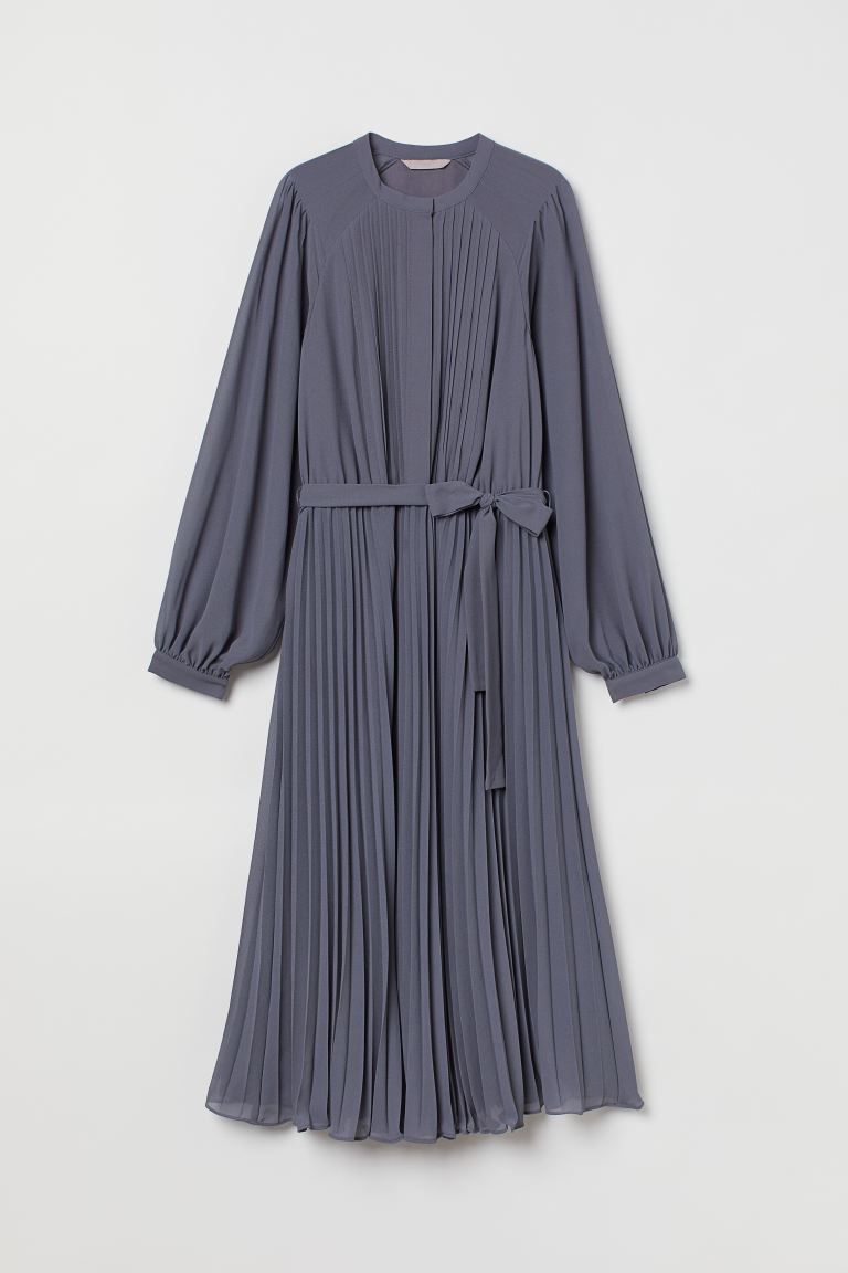 Pleated Chiffon Dress | H&M (US)