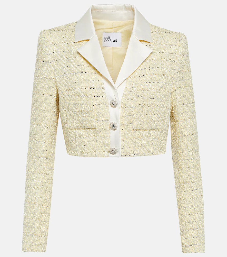 Self-Portrait 圈圈呢短款夹克 | Mytheresa (INTL)