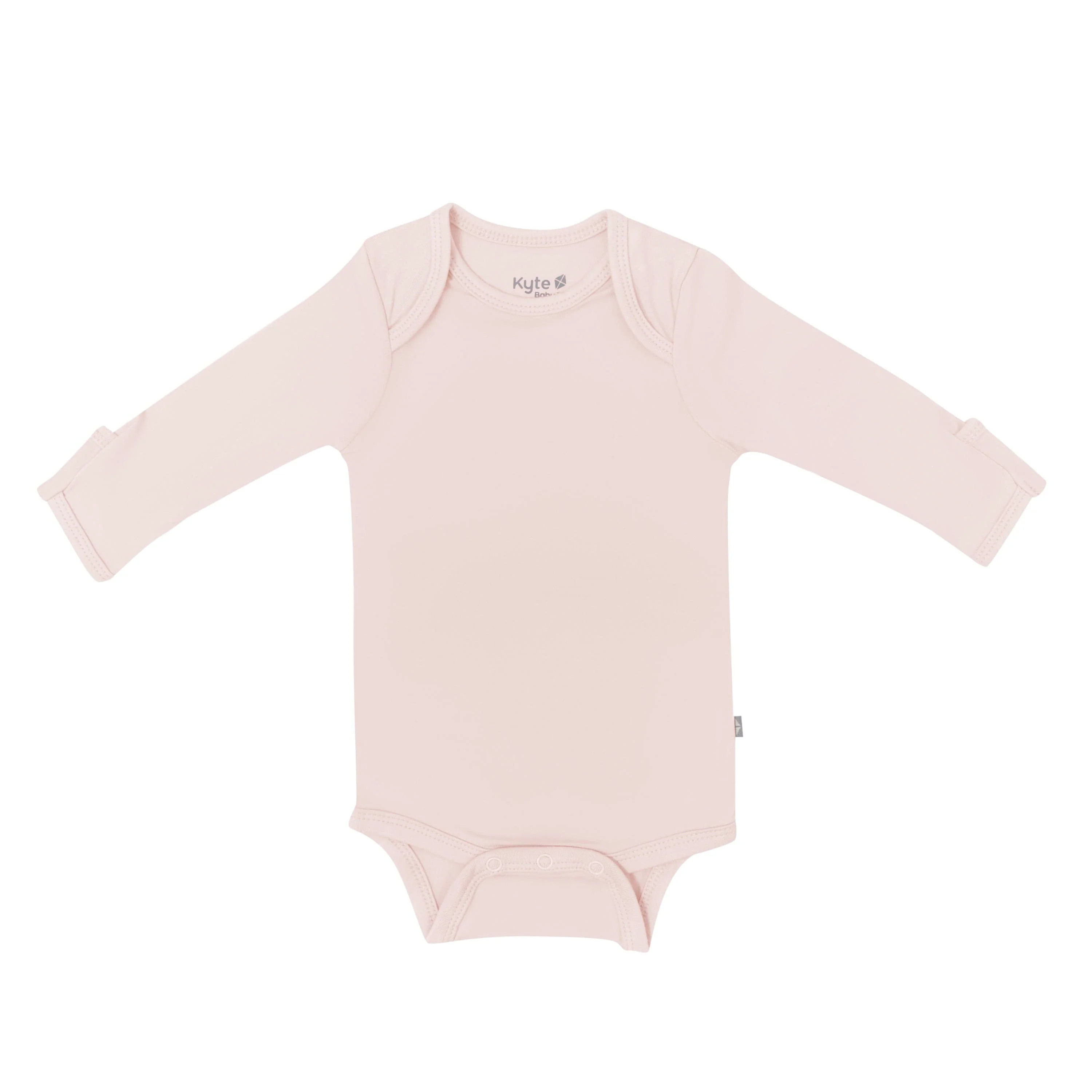 Long Sleeve Bodysuit in Blush | Kyte BABY