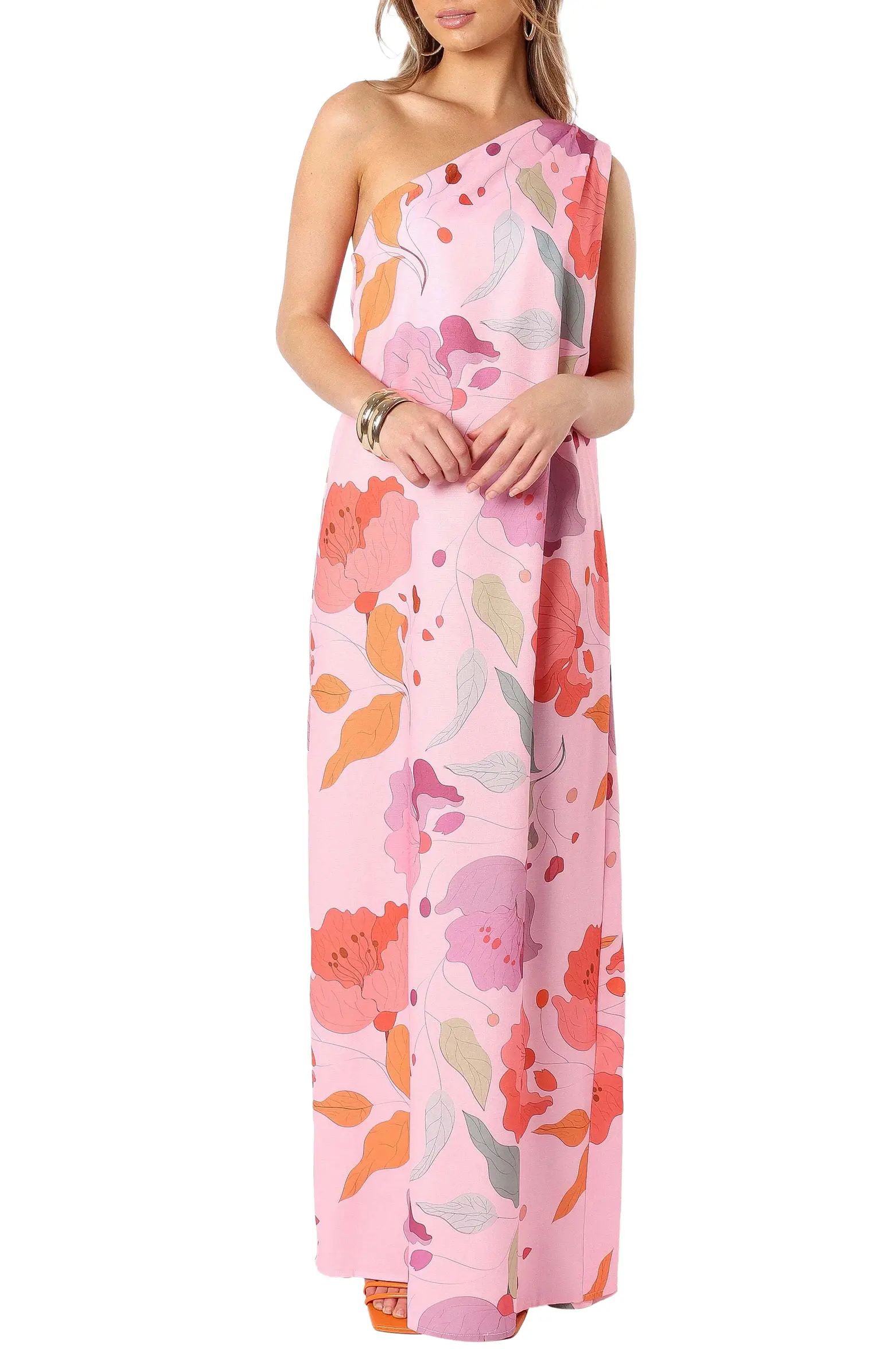 Petal & Pup Tillie Floral One-Shoulder Maxi Dress | Nordstrom | Nordstrom
