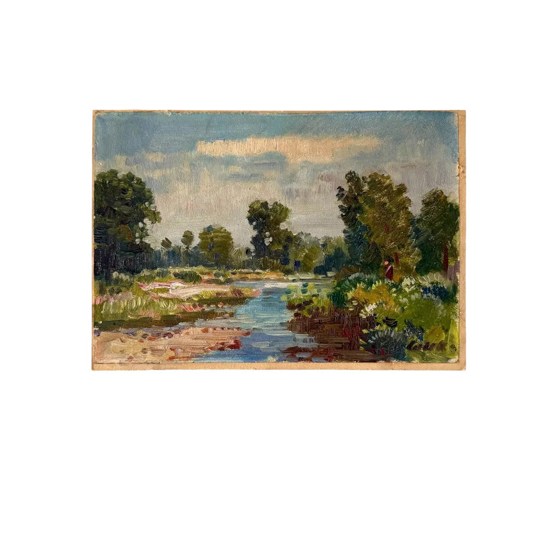 Antique Impressionist Oil Landscape - European - Signed - Etsy | Etsy (US)