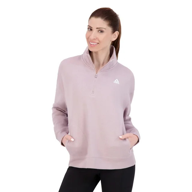 Reebok Women's After Class 1/2 Zip Sweatshirt, Sizes XS-XXXL | Walmart (US)