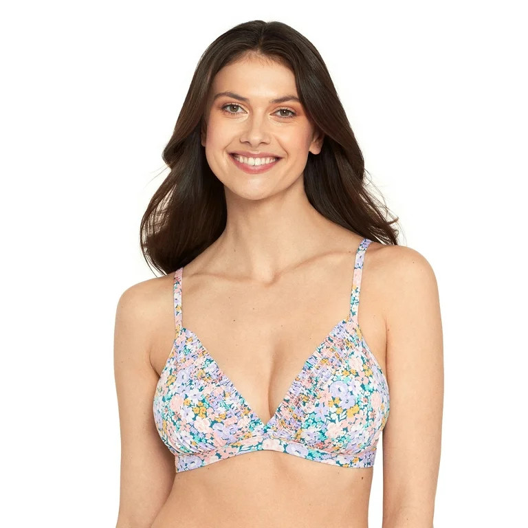Time and Tru Women's Smocked Bikini Swim Top | Walmart (US)