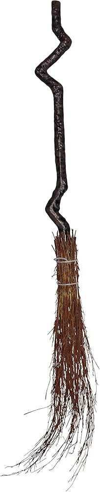 Crooked Witch Broomstick Costumes Accessory - Realistic Flying Wizard Broom Stick Costume Accesso... | Amazon (US)