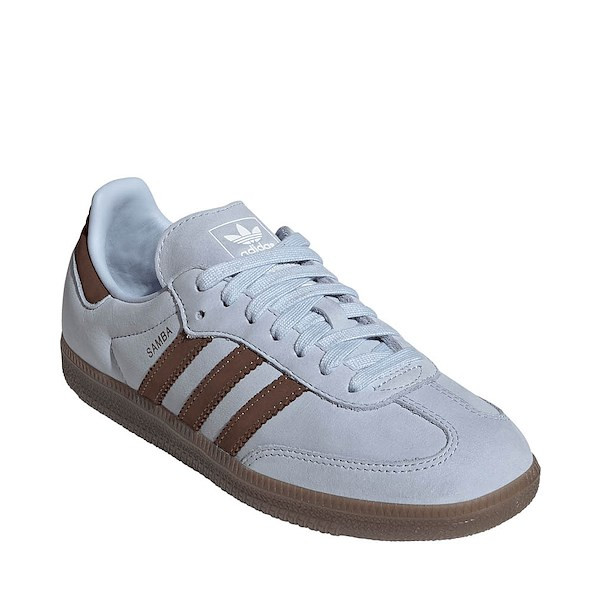 Womens adidas Samba OG Athletic Shoe - Crystal Sky / Earth Strata / Cloud White | Journeys