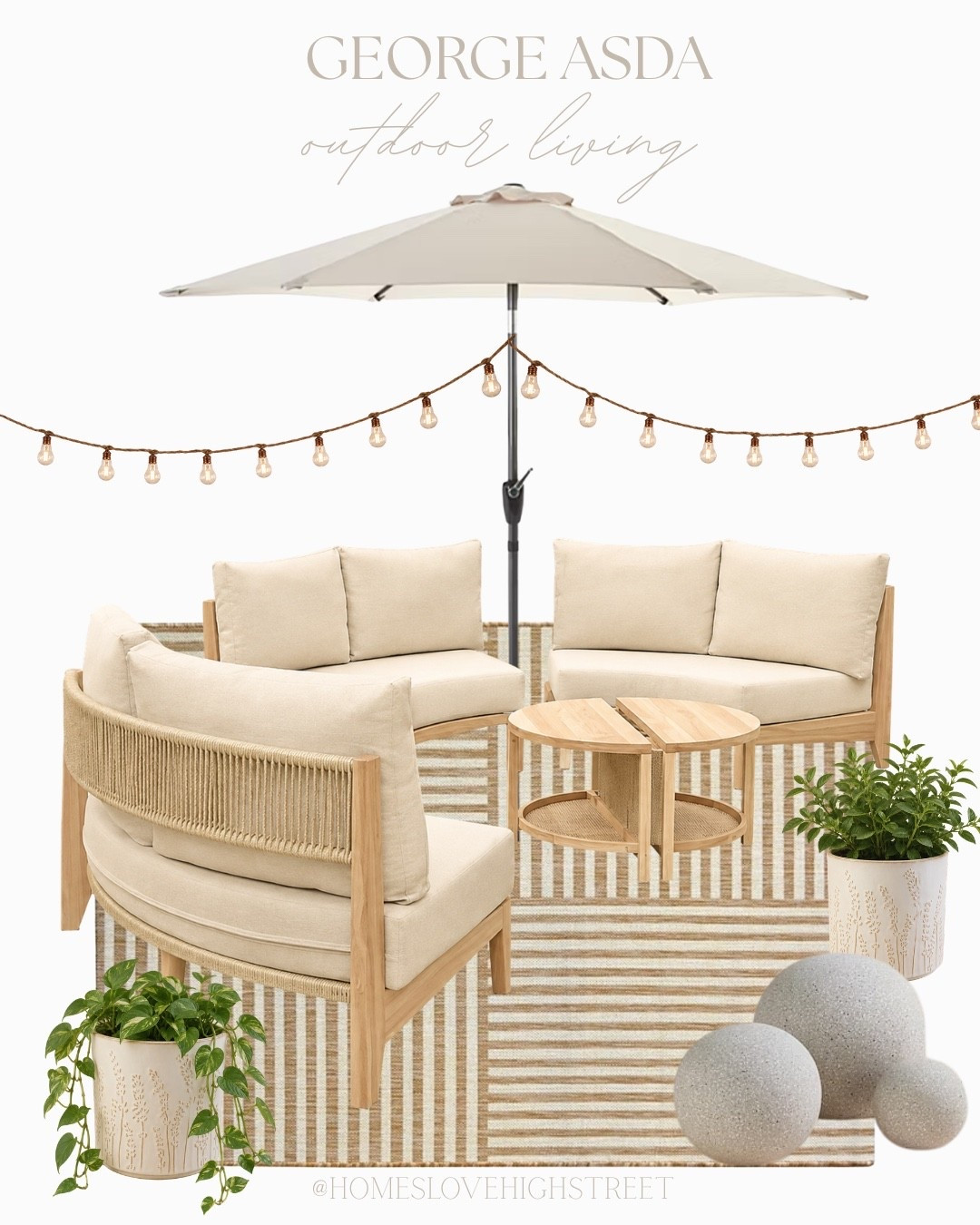 Adore this George at Asda garden furniture set, paired with neutral accessories. Ready for more summer evenings outside please ☀️ 🙌🏻

#GeorgeAtAsda #GardenDecor #PatioStyle #OutdoorSpace #SummerReady