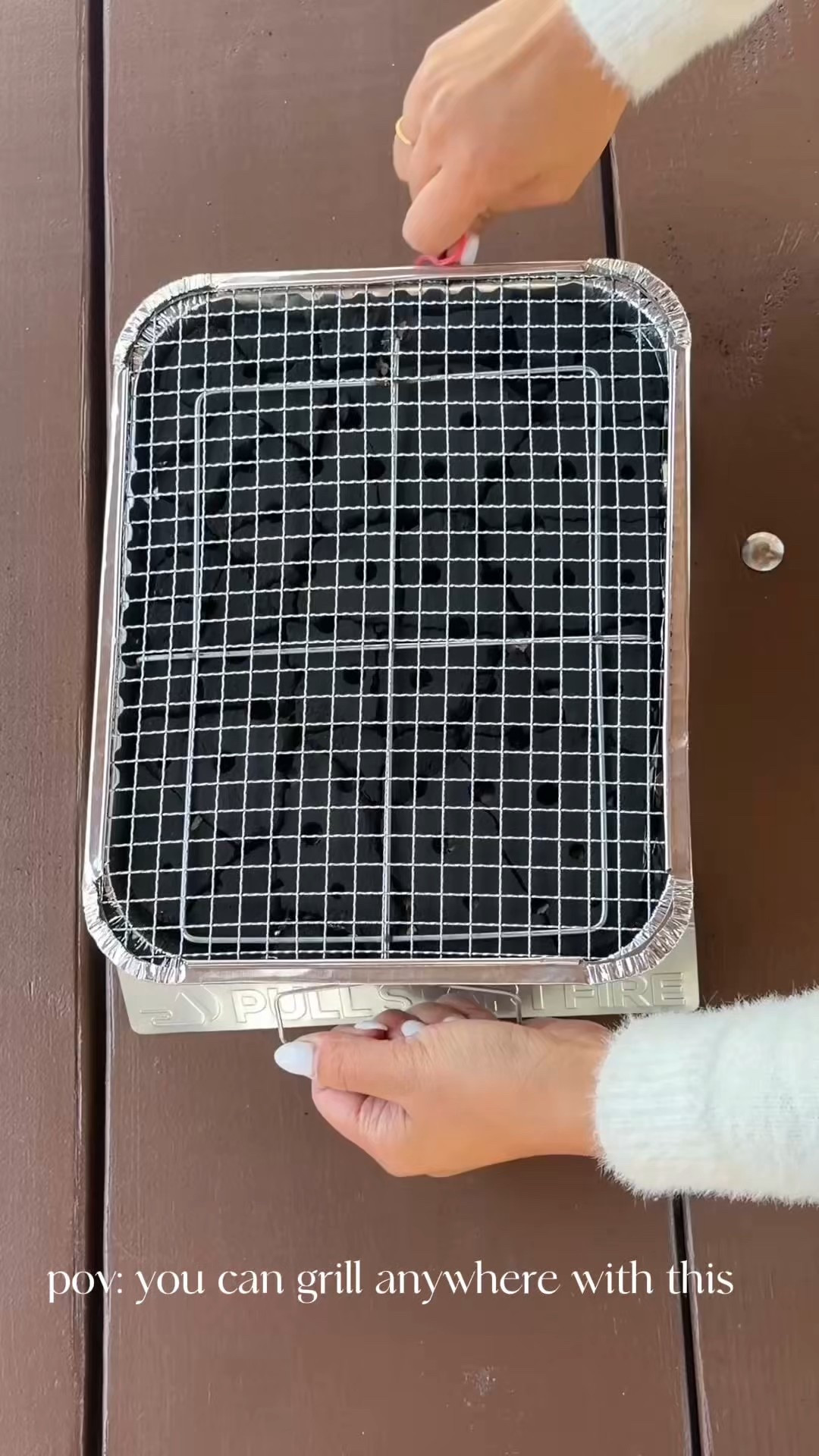 say GRILL if this is something you would find useful and I’ll send you the details. You can literally grill anywhere with this. 🥩🍗

I always thought you needed a full setup to grill charcoal, lighter fluid, a big heavy grill, and a lot of time. This is a single use portable grill that comes ready to go. You just pull the starter string and it lights itself (no matches, no lighter fluid, no waiting around). In about 5 minutes it’s hot and you can cook burgers, hot dogs, veggies, or whatever you bring with you.

It’s perfect for beach days, parks, tailgates, camping, or even a last-minute backyard night when you don’t want to drag out the big grill. When you’re done, you just let it cool and toss it. no messy clean up and no storing a bulky grill.

#summerfinds #amazonfinds #outdoorliving #campingessentials #backyardbbq