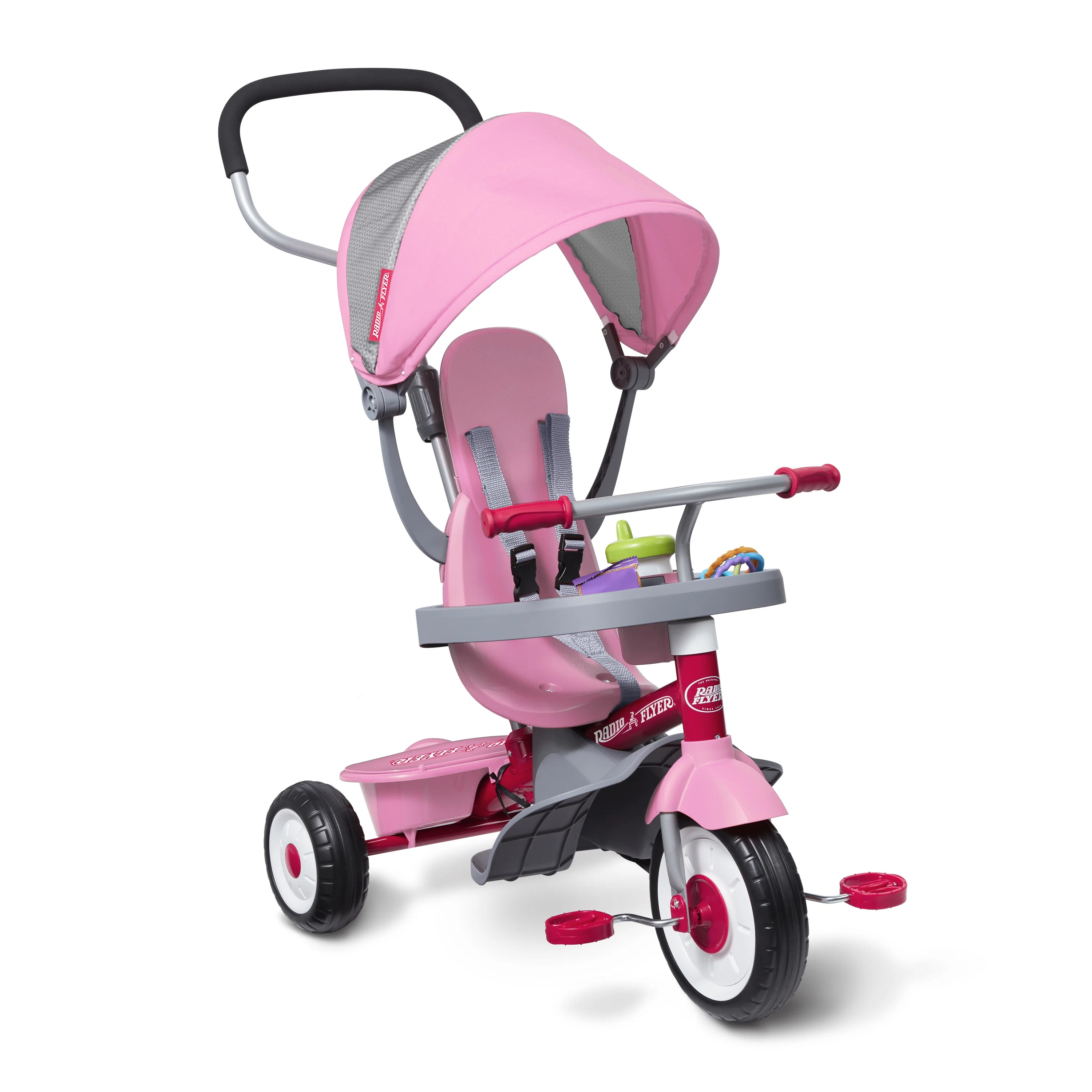 Radio Flyer, 4-in-1 Stroll 'n Trike, Grows with Child, Pink | Walmart (US)