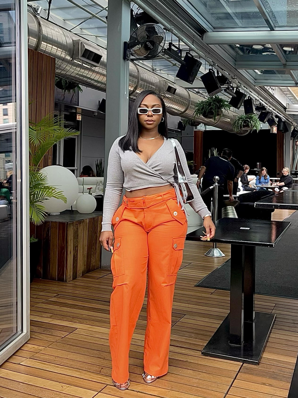 Spicing up brunch with a burst of citrus! 🍊 Rocking these bold orange cargo pants paired with a wrap grey crop top for a look that screams chic and confident. Embrace the bold hues and brighten upyour wardrobe!💥 #BrunchOutfit #AffordableFashion #FashionBlogger #CargoPants #Styleinspo 

5’3 | 160 lbs | Size XL

#LTKSeasonal #LTKstyletip #LTKfindsunder50