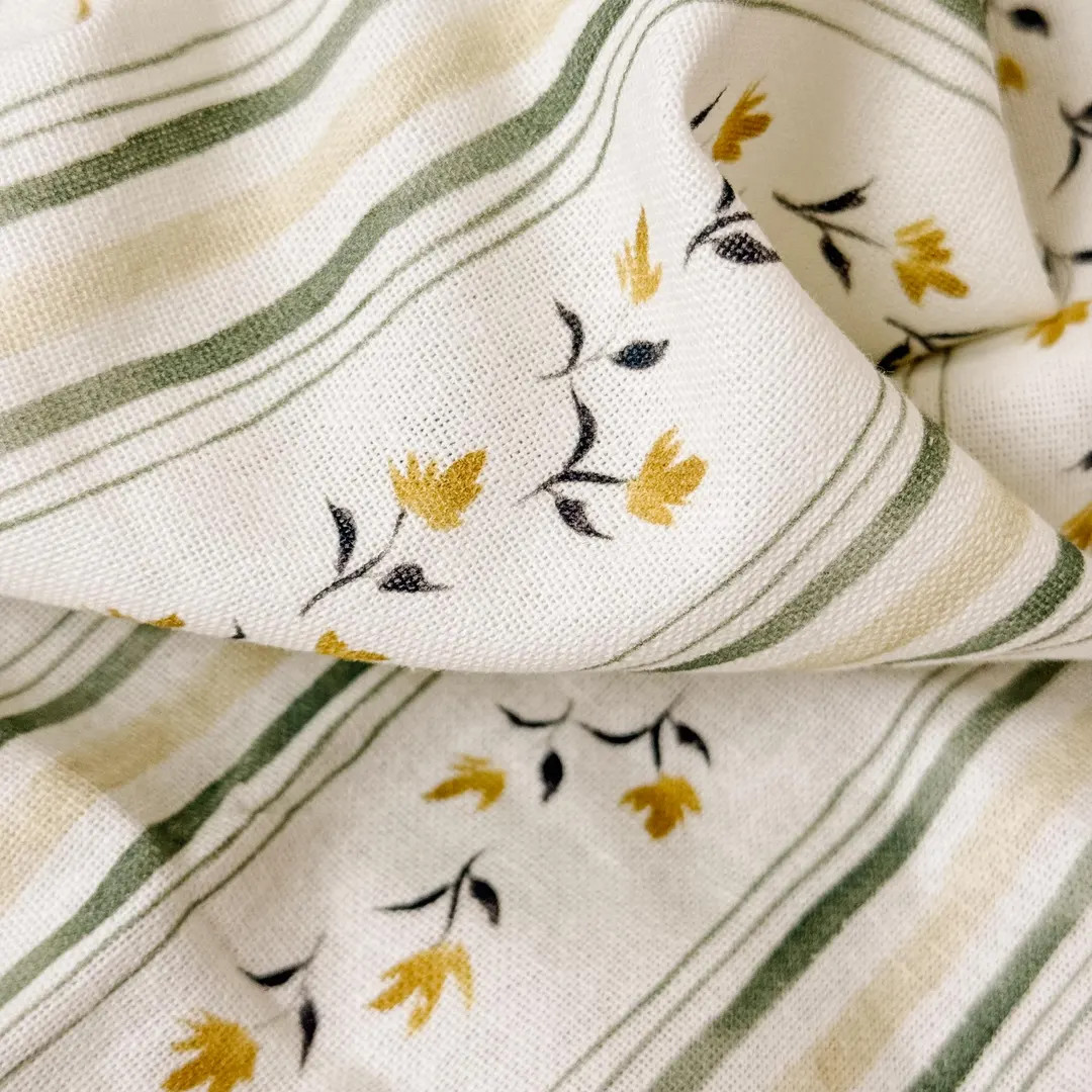 Tea Towel 100% Cotton - Kitchen Hand Towel - Watercolor Floral Stripes Farmhouse Cottagecore Kitc... | Etsy (Global)