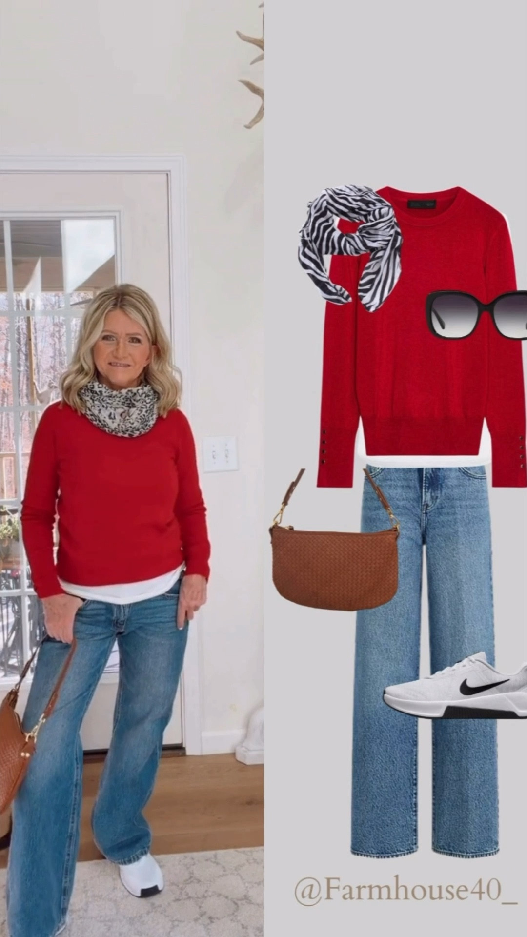 Holidays Outfit Idea 🎄Items on sale Cashmere Sweater/Baggy Flare Jeans/Nike Sneakers/Italian Leather Bag 

#LTKHoliday #LTKSaleAlert #LTKGiftGuide
