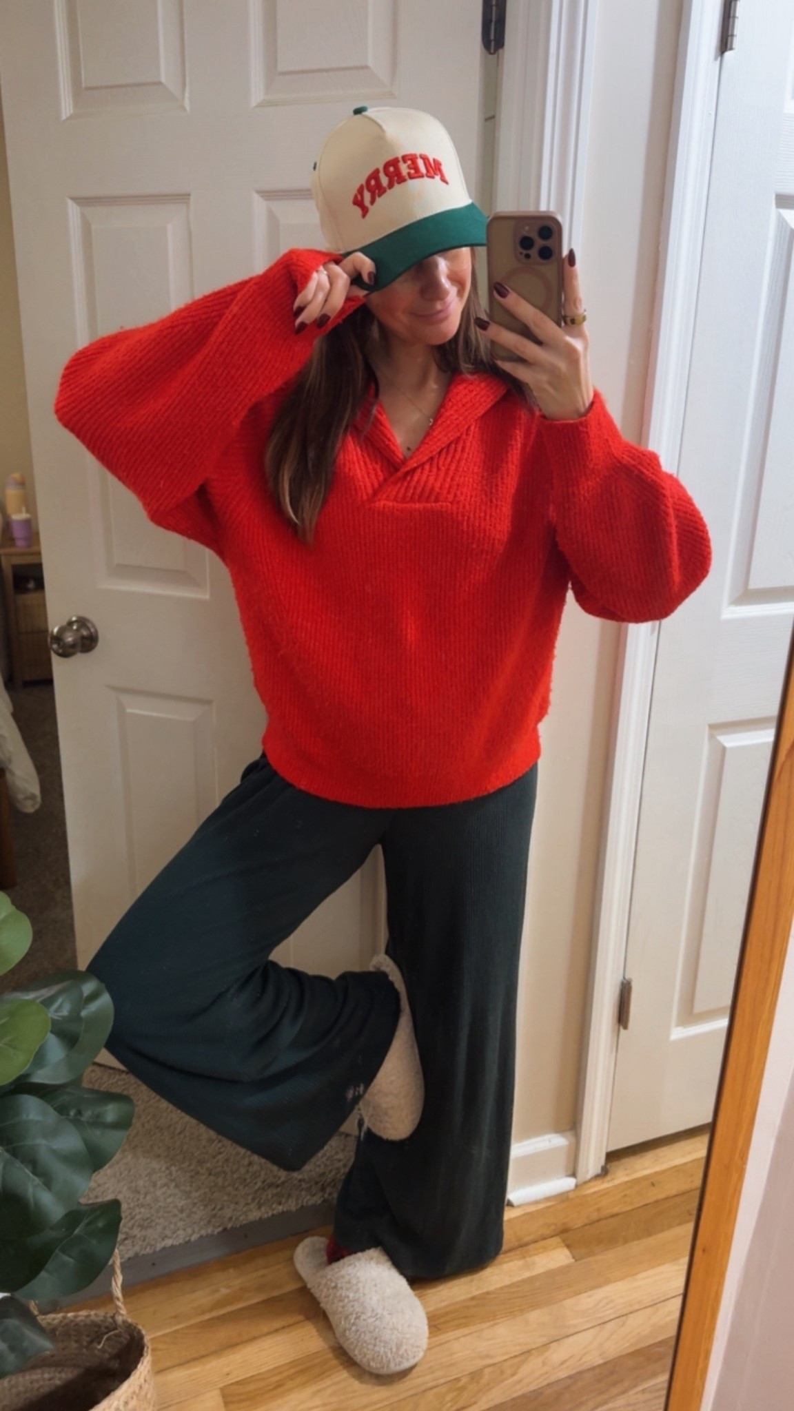 The ultimate cozy fit. Festive and feel good. Bump friendly. 
Give me ALL the hats / all the sweaters and comfy pants  

#LTKootd #LTKBump #LTKHoliday